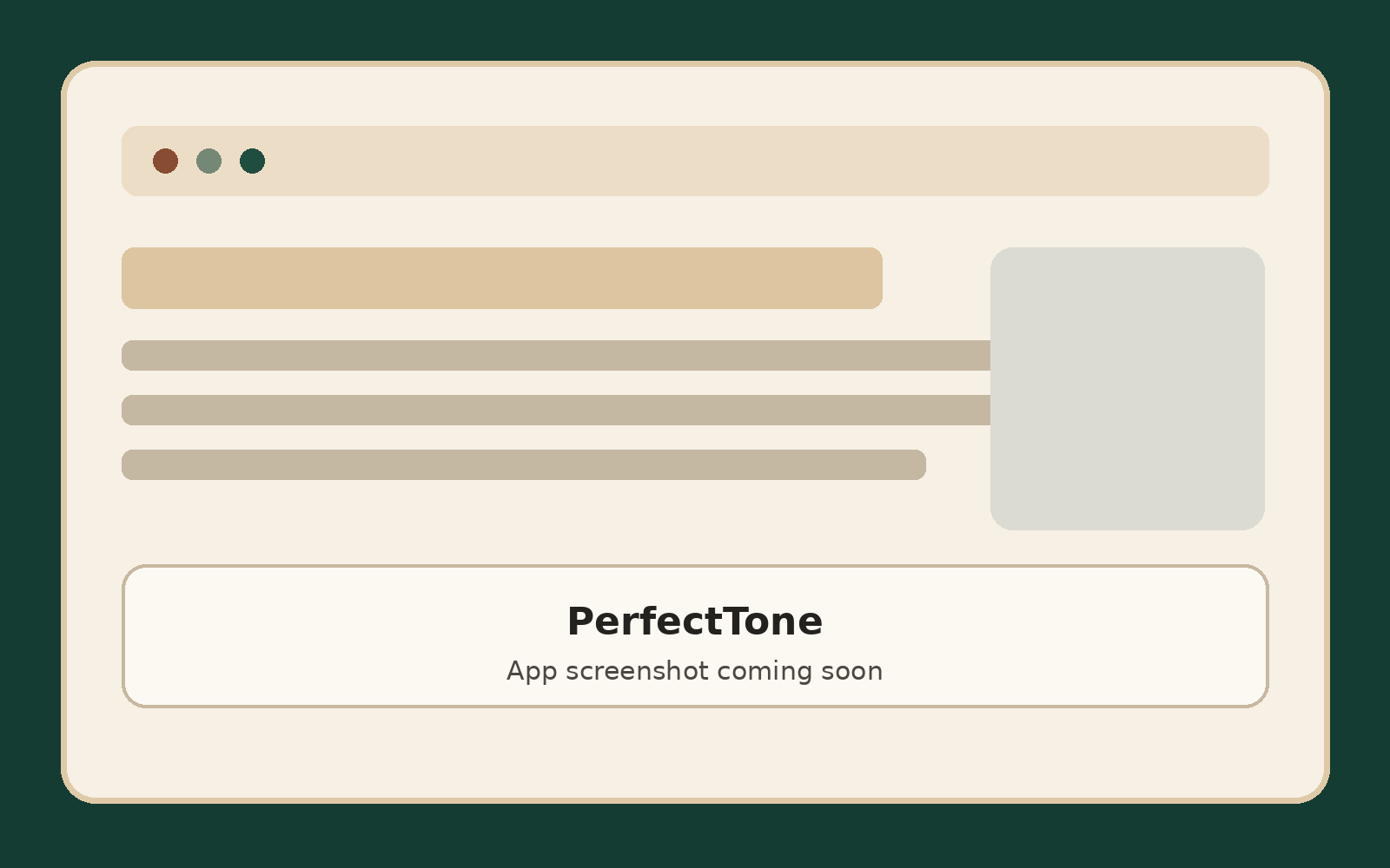 Screenshot coming soon for PerfectTone